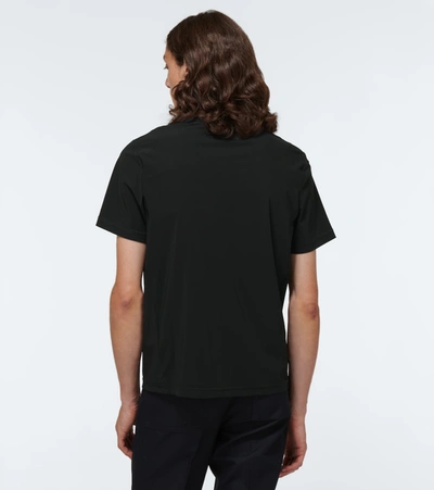Moncler Soft Cotton Short Sleeve Crew Neck T-shirt In Black