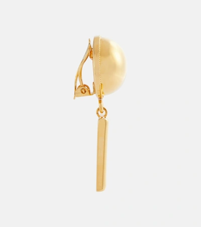 Shop Dolce & Gabbana Dg Clip-on Earrings In Gold