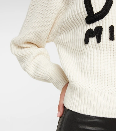 Shop Dolce & Gabbana Logo Ribbed-knit Cashmere Sweater In Black