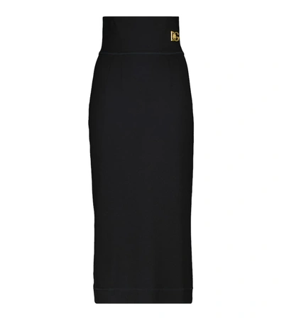 Shop Dolce & Gabbana High-rise Pencil Skirt In Nero