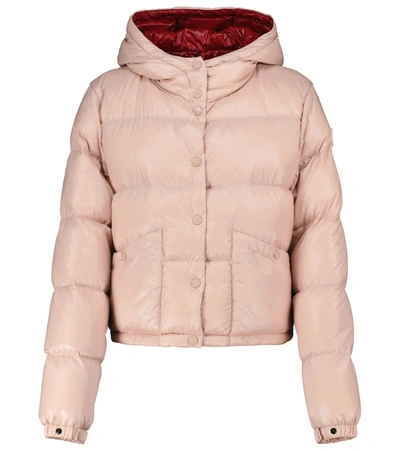 Moncler Bardanette Nylon Laque Down Jacket In Pink