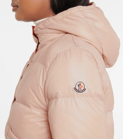 Moncler Bardanette Nylon Laque Down Jacket In Pink