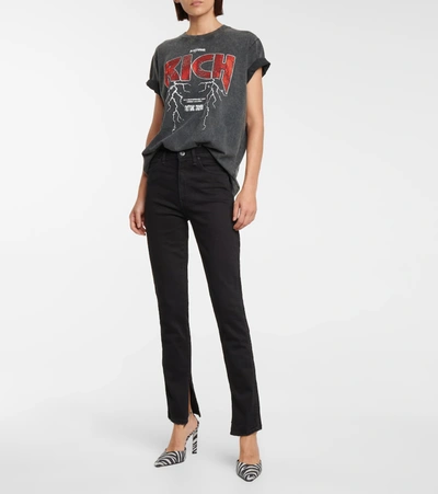Shop 3x1 N. Y.c. Kaya Skinny Split-cuff Jeans In Black