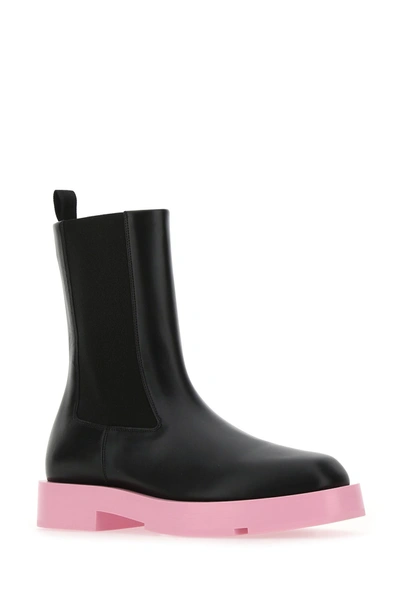 Givenchy Squared Flat Leather Chelsea Ankle Boots