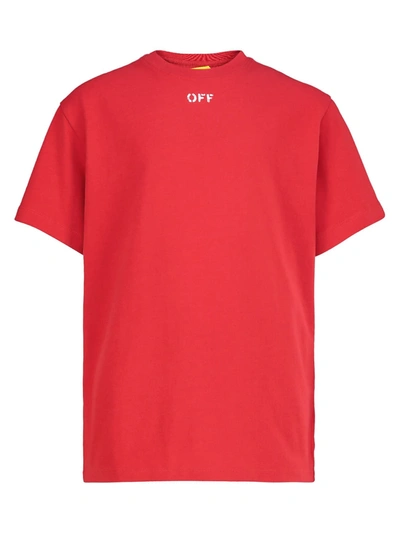 Shop Off-white T-shirt In Red
