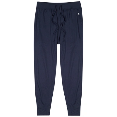 Shop Polo Ralph Lauren Navy Cotton Pyjama Trousers