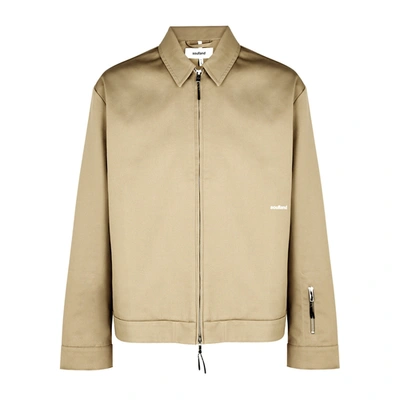 Shop Soulland Windom Camel Twill Jacket In Beige