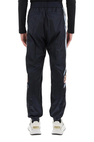 Shop Versace Technical Jogger Pants In Mixed Colours