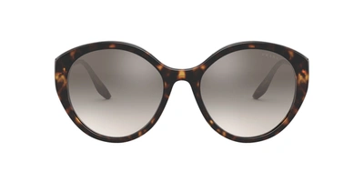 Shop Prada Pr 18xs 2au4p0 Cat Eye Sunglasses In Grey