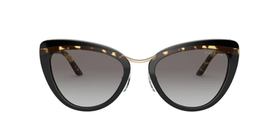 Shop Prada Pr 25xs 3890a7 Cat Eye Sunglasses In Grey