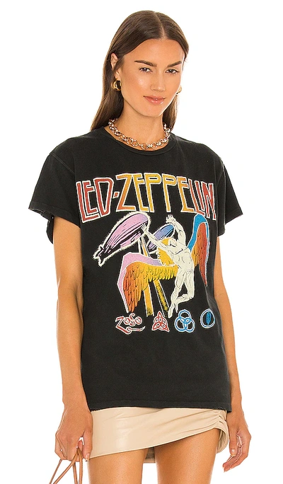 Shop Madeworn Led Zeppelin Tee In Black