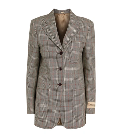 Shop Gucci Wool Single-breasted Blazer In Ivory