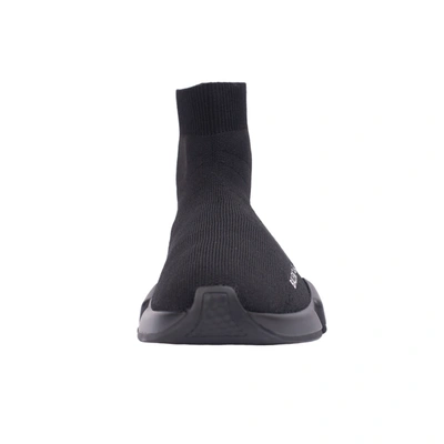 Balenciaga High-top Sneakers With Sock-like Silhouette And Chunky Sole In Black