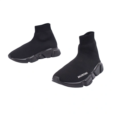 Balenciaga High-top Sneakers With Sock-like Silhouette And Chunky Sole In Black