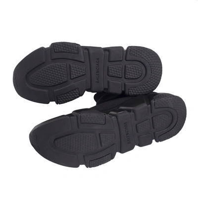 Balenciaga High-top Sneakers With Sock-like Silhouette And Chunky Sole In Black