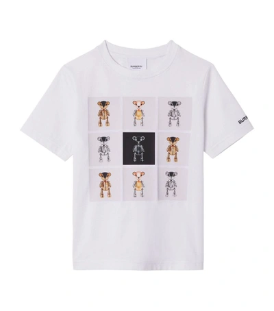 Shop Burberry Kids Thomas Bear Graphic T-shirt (3-14 Years) In White