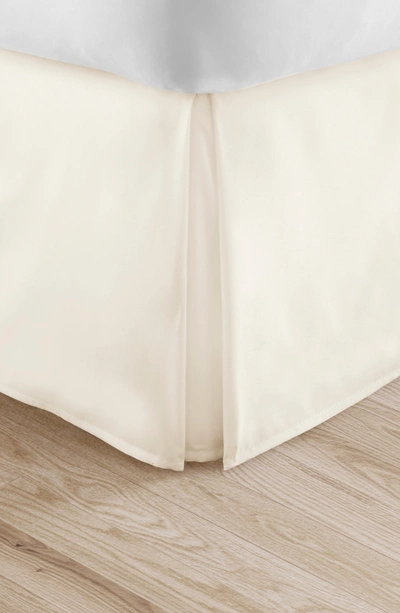Shop Home Spun Premium Pleated Dust Ruffle Bed Skirt In Ivory