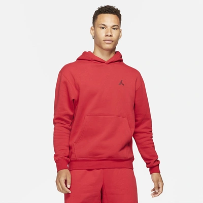 Shop Jordan Men's  Brooklyn Fleece Pullover Hoodie In Red