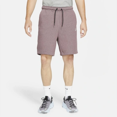 Shop Nike Men's  Sportswear Tech Fleece Shorts In Red