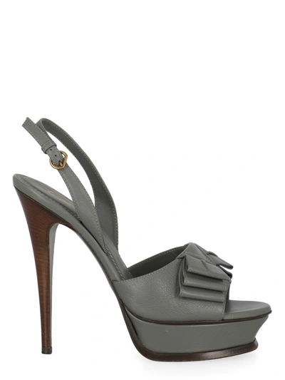 Pre-owned Saint Laurent Shoe In Grey