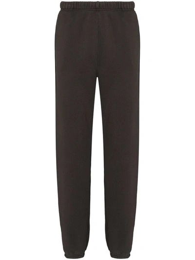 Shop Les Tien Drawstring Tapered Trackpants In Grau