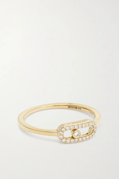 Shop Messika Move Uno 18-karat Gold Diamond Ring