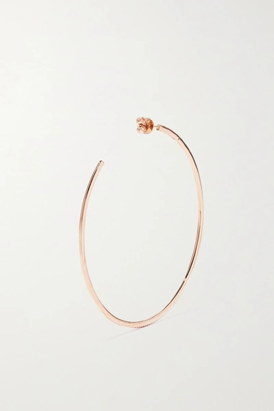 Shop Shay 18-karat Rose Gold Diamond Hoop Earrings