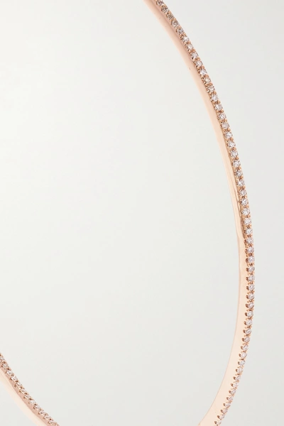 Shop Shay 18-karat Rose Gold Diamond Hoop Earrings