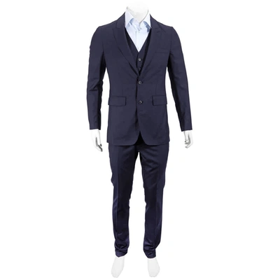 Shop Burberry Mens Sitwell Three-piece Evening Suit In Blue