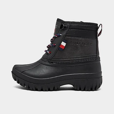 Shop Tommy Hilfiger Girls' Toddler Duck Boots In Black