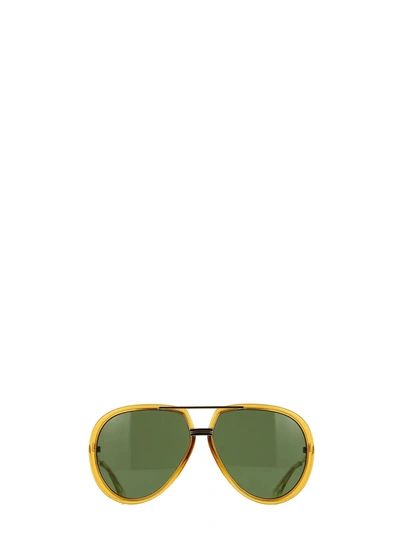 Shop Gucci Gg0904s Yellow Sunglasses