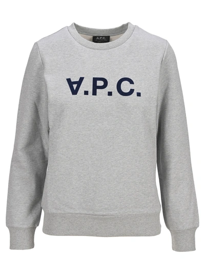 Shop Apc Viva Sweatshirt In Heathered Grey