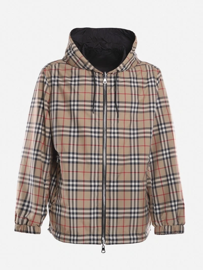 Shop Burberry Vintage Check All-over Tartan Jacket In Beige