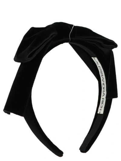 Shop Alessandra Rich Headband In Black