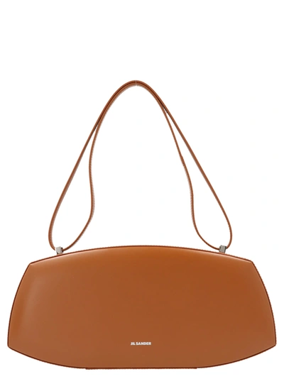 Shop Jil Sander Taos Case Bag In Brown