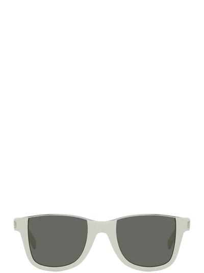 Shop Saint Laurent Sl 51 Cut Ivory Sunglasses