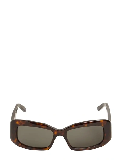 Shop Saint Laurent Sl 418 Havana Sunglasses