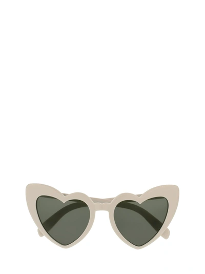Shop Saint Laurent Sl 181 Ivory Sunglasses