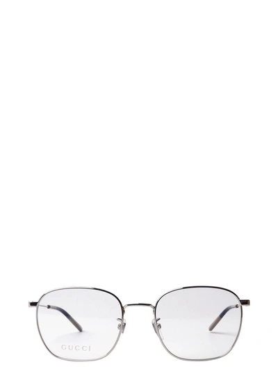 Shop Gucci Gg0681o Silver Glasses