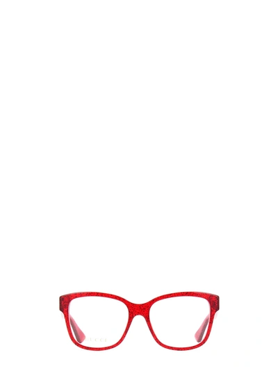 Shop Gucci Gg0038o Red Glasses