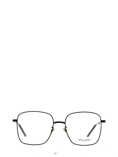 Shop Saint Laurent Sl 314 Black Glasses
