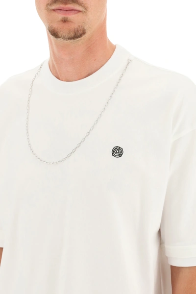 Shop Ambush T-shirt With Chain In White