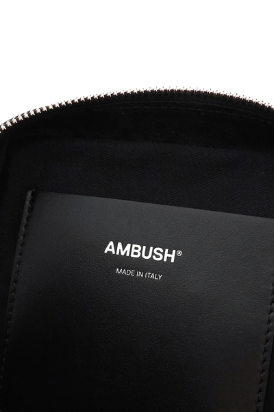 Shop Ambush Leather Crossbody Bag In Black