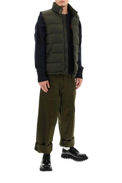 Shop Aspesi Slim Re Down Vest In Green