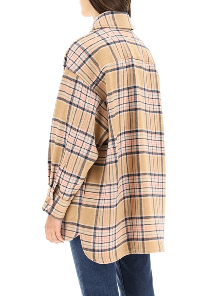 Shop See By Chloé Maxi Shirt With Check Print In Pink