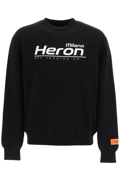 Shop Heron Preston Hp Trading Logo Sweater In White,black