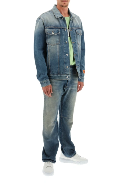 Shop Heron Preston Hammer Holder Jeans In Blue