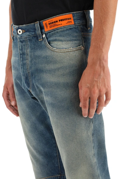 Shop Heron Preston Hammer Holder Jeans In Blue