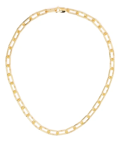 Shop Bottega Veneta Cable-link Necklace In Gold