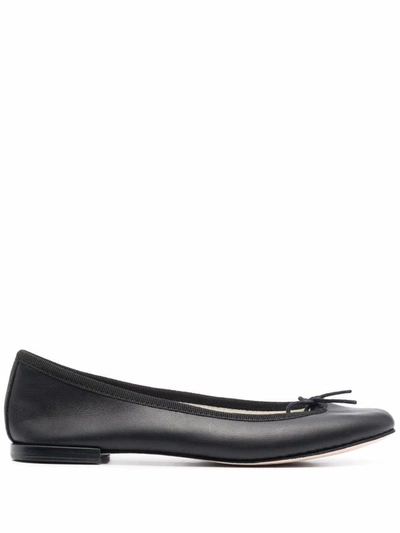 Shop Repetto Bow Detail Ballerina Shoes In Schwarz